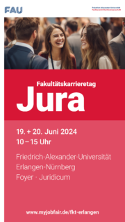 Zum Artikel "Fakultätskarrieretag Jura 2024 – Achtung: Raumänderungen beim Rahmenprogramm!"